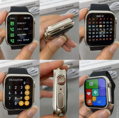 8Ultra Max Smartwatch | 45 mm | Dual Straps | With Scrolling And Wireless Charger