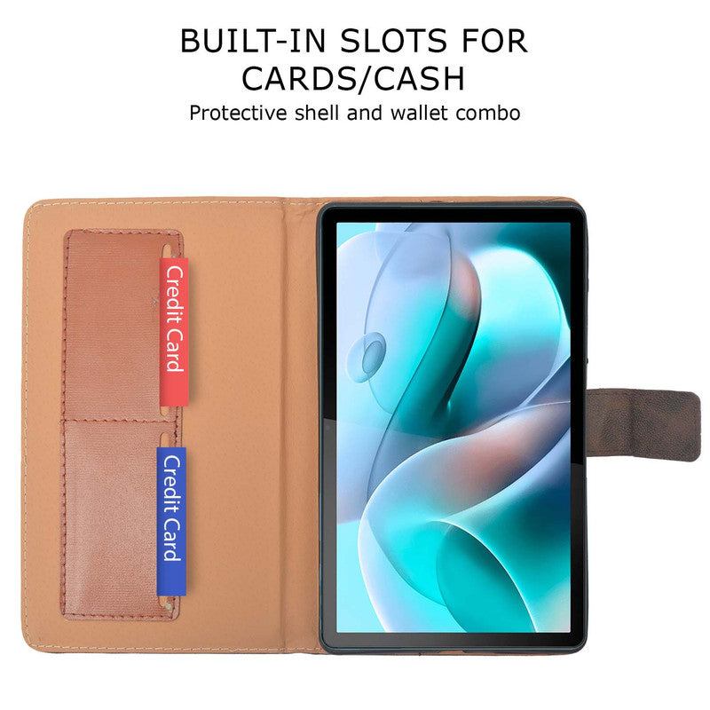 Protective Leather Case Viewing Stand and Card