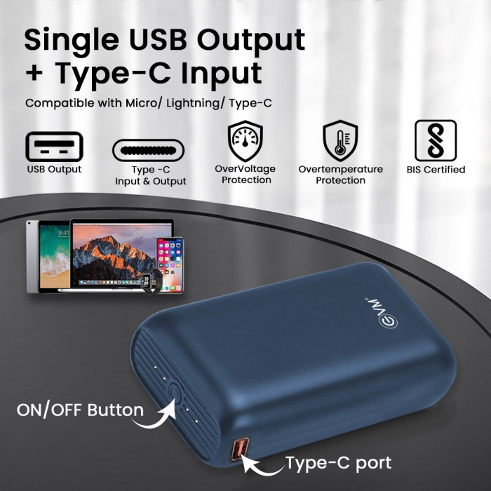 EnFast+ Power Bank 10000mAh with Micro USB Cable