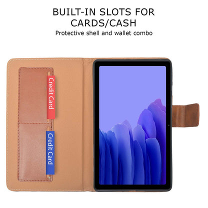 Protective Leather Case with Viewing Stand and Card Slots Flip Cover for Samsung Galaxy Tab A7 10.4 2020 Model (SM-T500/T505/T507)Tablet