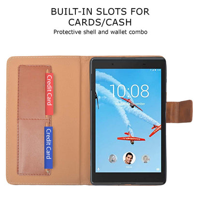 Protective Leather Case Viewing Stand and Card