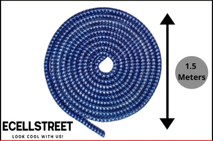 Spiral Electroplated Metallic Finish Plastic Cable Cord