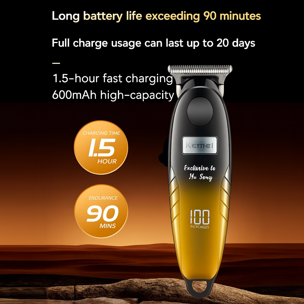Kemei 1742 Professional Stainless Steel Hair Trimmer