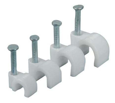 Rope Light Fixing Clips w Nails Pack
