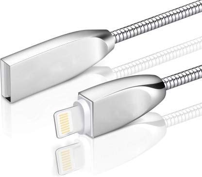 Marley Hudson Lightning USB Charging  Cable for iOS Devices (Silver) for Iphone / iPad