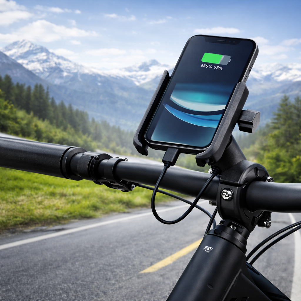 Metal Bike/scooty Phone Holder with 360° Rotation