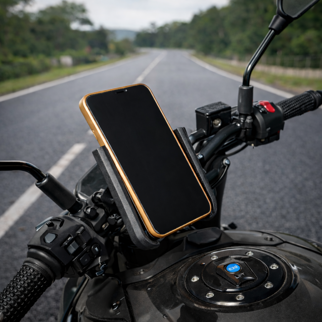 Metal Bike/scooty Phone Holder with 360° Rotation
