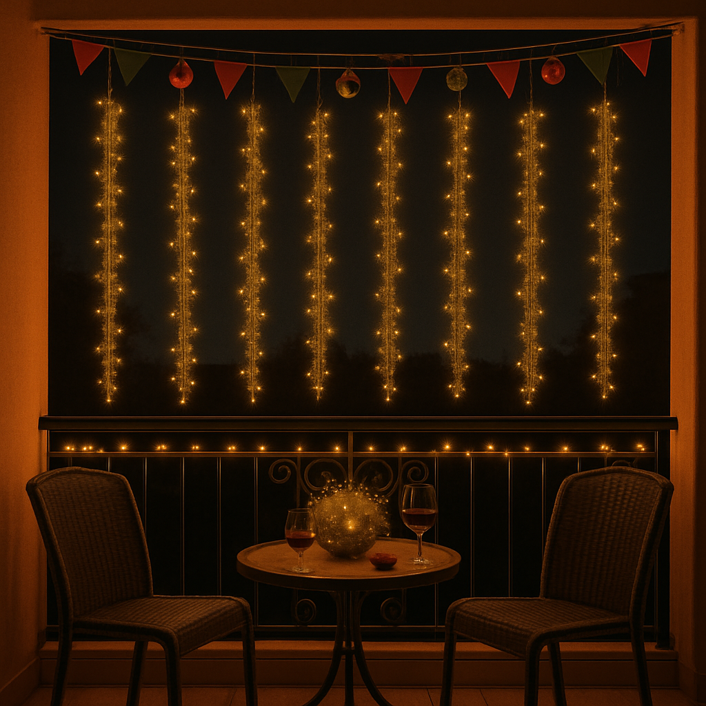 Sparkling Curtain LED String Lights