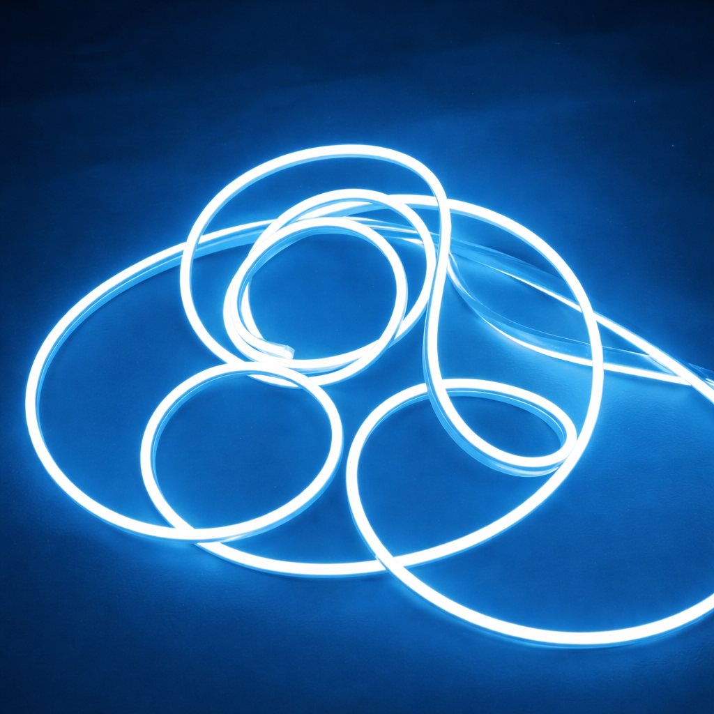 5m Neon LED Strip Light with SMPS & 3A Adapter