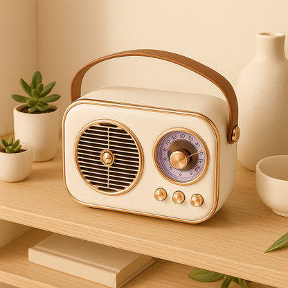 SonicOrb RetroWave 15W Bluetooth Speaker Deep Bass