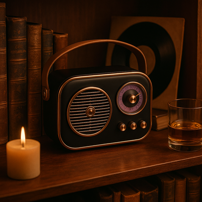 SonicOrb RetroWave 15W Bluetooth Speaker Deep Bass