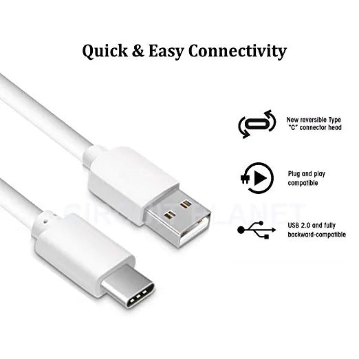 USB Type C Cable Nylon Braided USB C QC 3.0 Fast Charging Short Power Bank Cable for Samsung Galaxy S10e/S10+/S10/S9/S9+/Note 9/S8/Note 8, LG G7 G5 G6, Moto G6 G7 (0.25M, White)