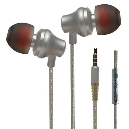 Marley Hudson Metal Body Wired Noise cancellation Earphones with Mic & Volume control