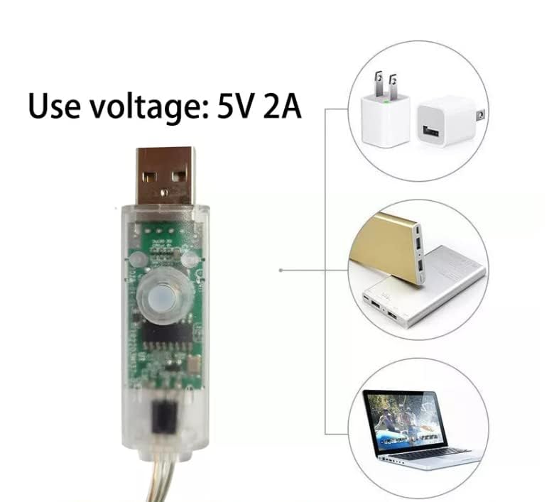 8m Waterproof LED Fairy Lights Music Sync