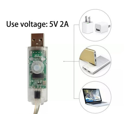 8m Waterproof LED Fairy Lights Music Sync