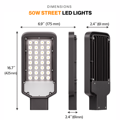 50W LED Street Light – High-Brightness Outdoor Lighting