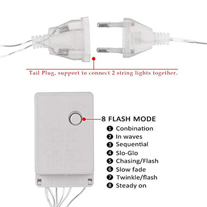 5+5 Ball and Tree Warm White Christmas LED Decorative Lights