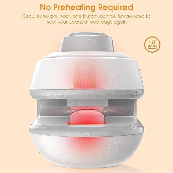 Rechargeable Mini Sealing Machine, Portable Heat Vacuum Sealer, Kitchen Heat Sealer for Food Storage Clip Bags