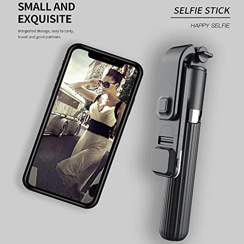 Bluetooth Extendable Selfie Sticks with Wireless Remote and Tripod Stand, 3-in-1 Multifunctional Selfie Stick Compatible with iPhone/Samsung/Oppo/Vivo/MI and All Smartphones