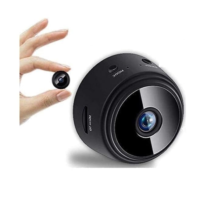 New Mini Wireless WiFi Security Camera | HD 1080p Indoor Video Recorder with Low Light Vision | Portable & Magnetic | Home and Office Monitor - (Pack of 1)