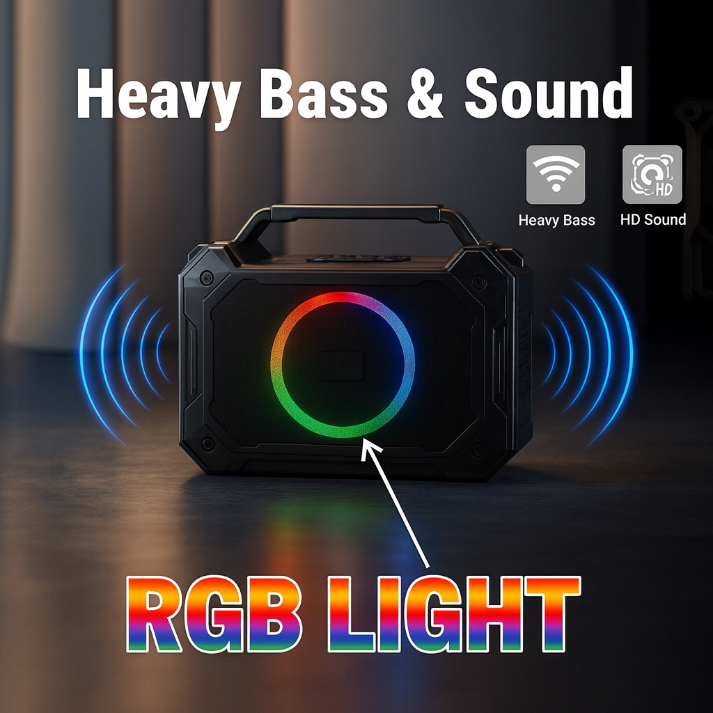 15W RGB Portable Bluetooth Speaker