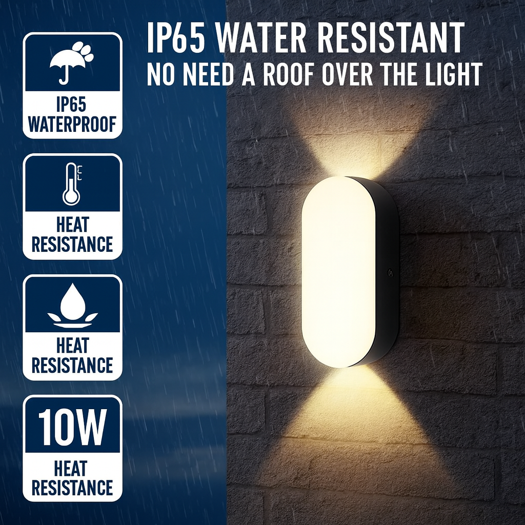 Warm White Up-Down LED Wall Light – Decorative Design