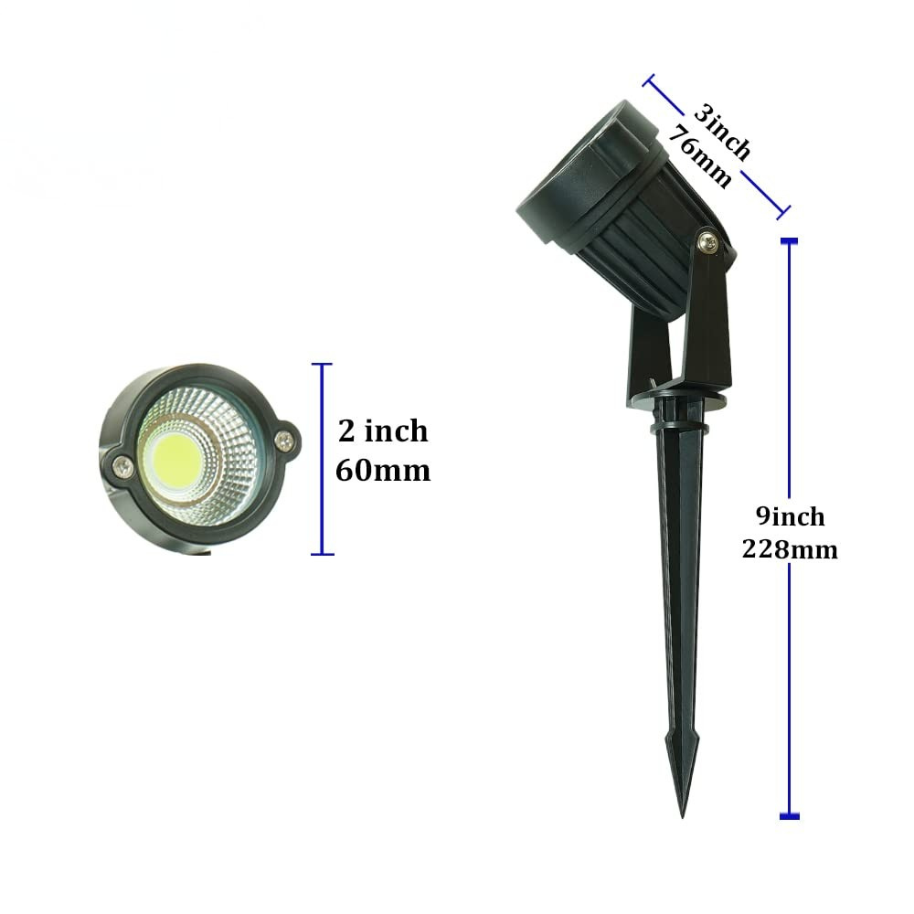 7W Waterproof Outdoor LED Green Garden Light – Aluminium Body