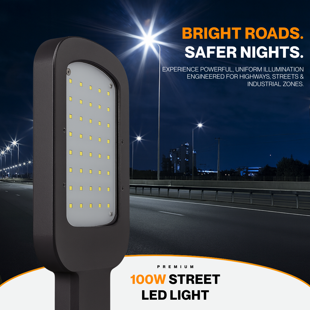 100W LED Street Light – Bright Roads, Safer Nights