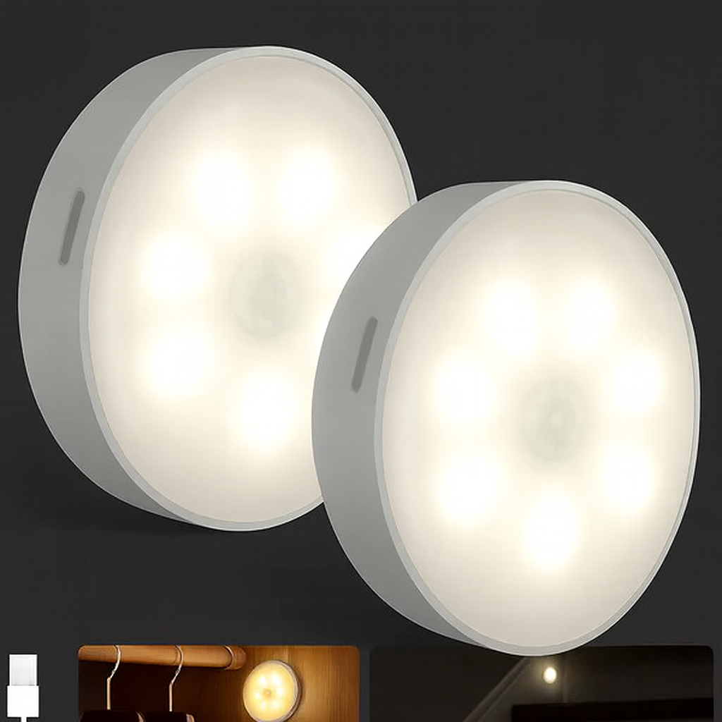 RadiantHalo USB Rechargeable Closet Stairway Motion Light