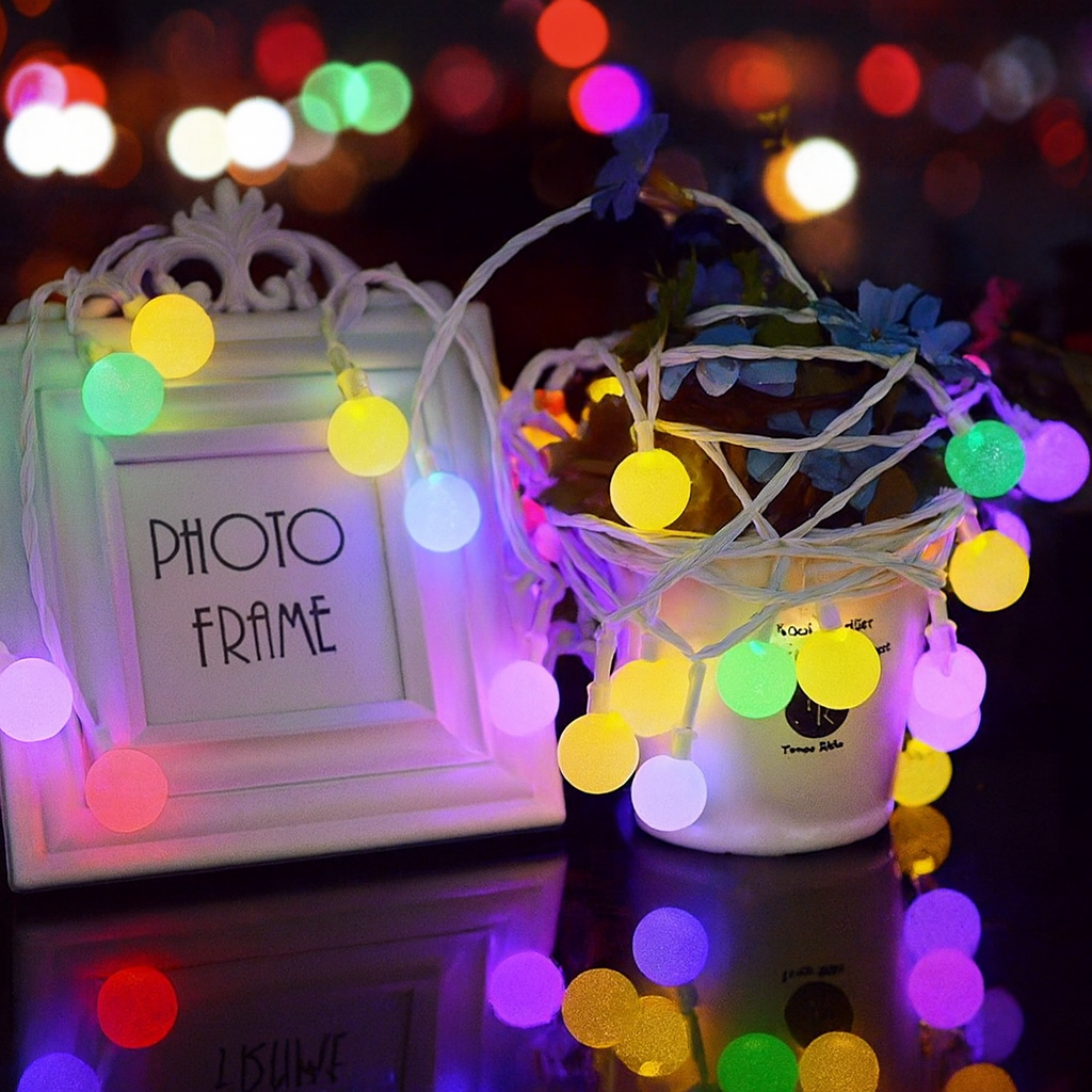 30m 110 Bulb RGB Color Ball String
