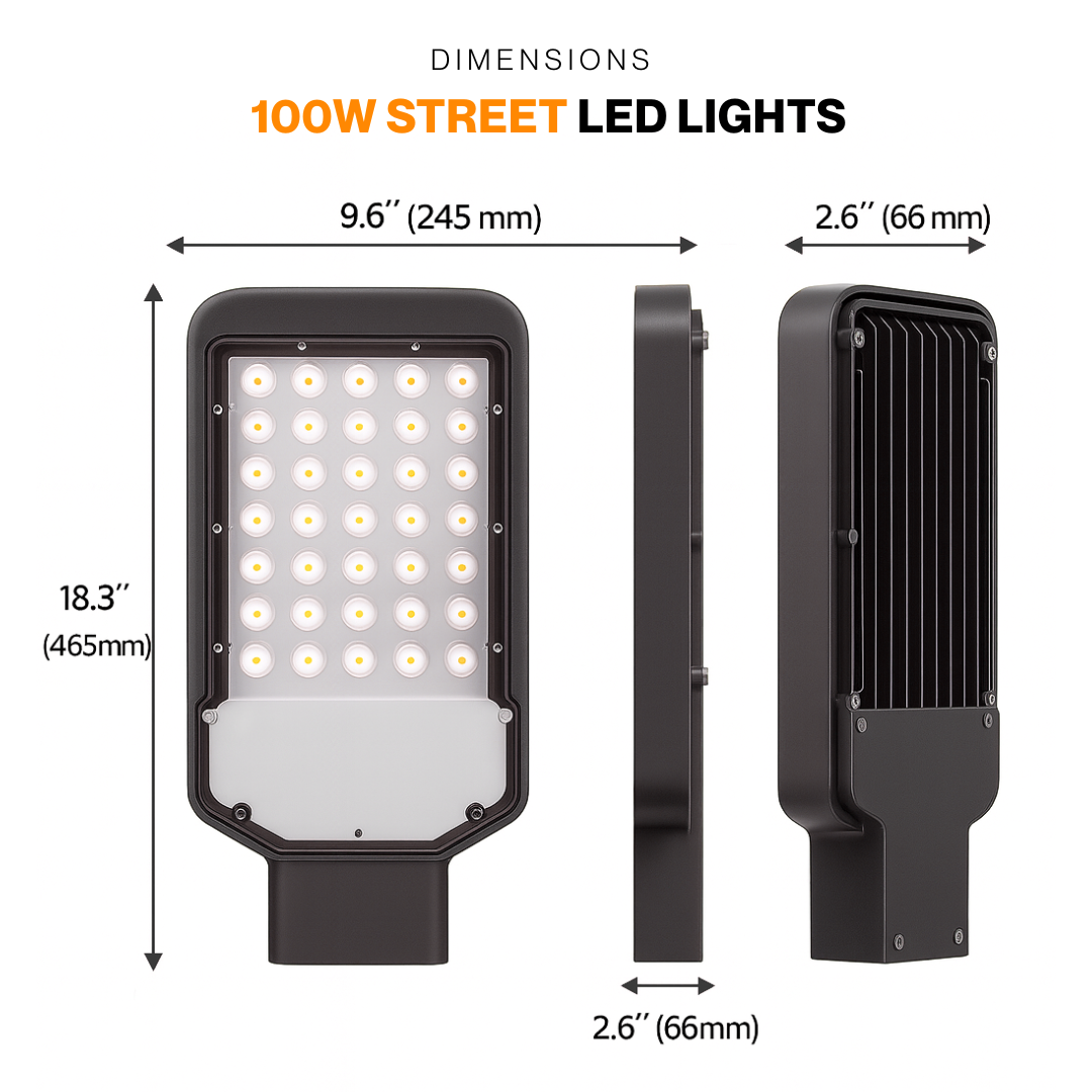 100W LED Street Light – Bright Roads, Safer Nights