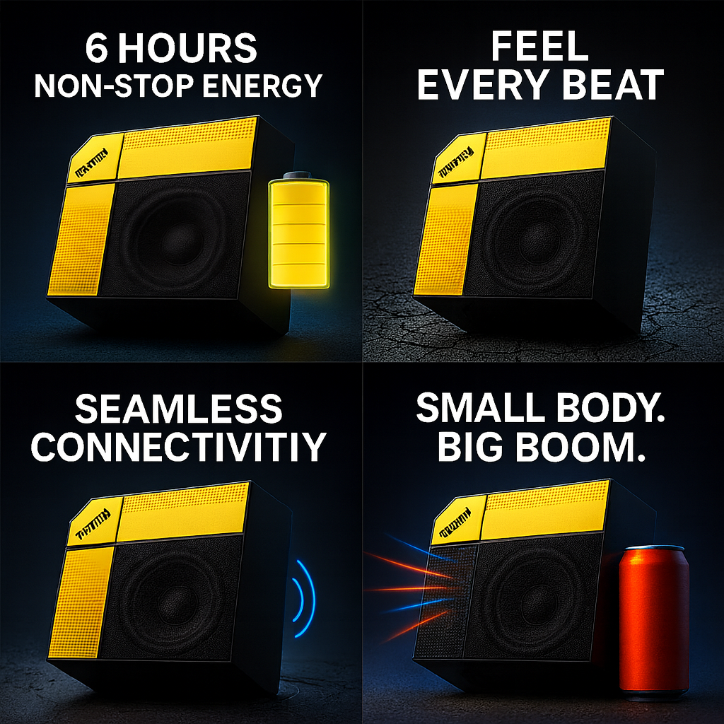 EchoNova Kohinoor Bluetooth Speaker Deep Bass