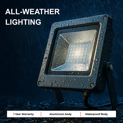 60W LED Flood Light – Pure White, Waterproof & Durable