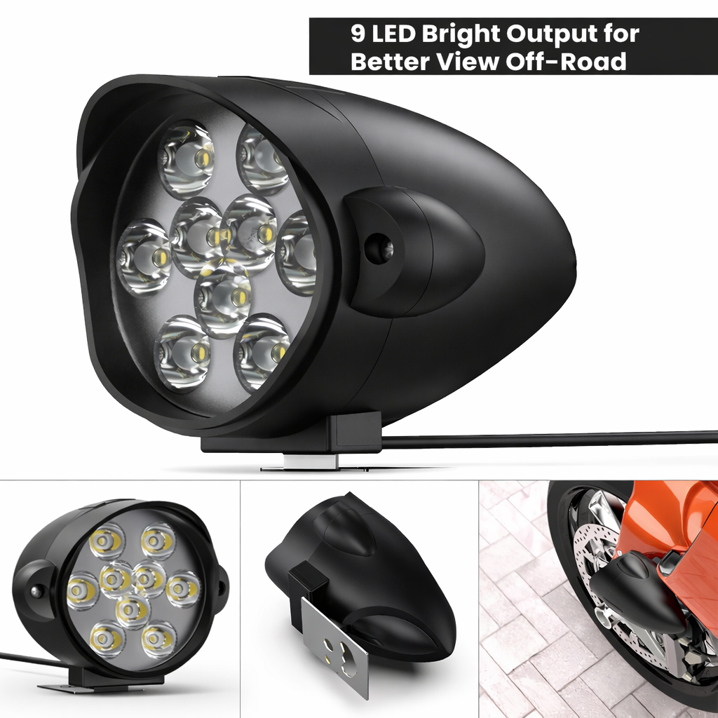 9 LED Bike Light Flicker – High Brightness (Pack of 2)