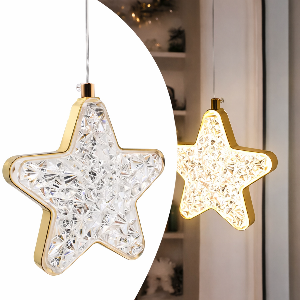 Crystal Star Pendant Light — Single Piece (1 Ft)