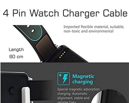 Magnetic Charging Cable For Fire-Boltt Thunder BSW028   Smartwatch