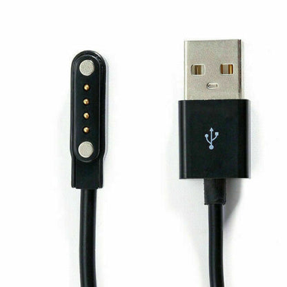 USB Magnetic 4 pin Charging Cable Compatible with Fire-Boltt Invincible Plus Smart Watch