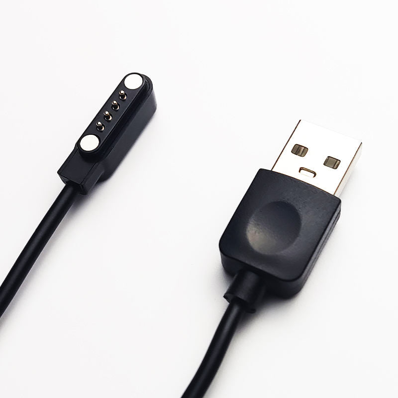 USB Magnetic 4 pin Charger For Smart Watch Charging Cable Compatible with Ticwatch S/E