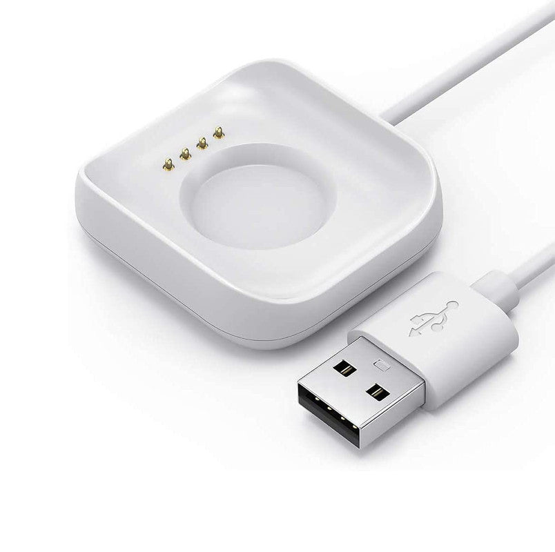 USB Dock Charging Cable Cord Charger, Cradle Dock Adapter Charger for Oppo Watch 1.6 inches (41mm) - White [COM-12]