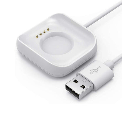 USB Dock Charging Cable Cord Charger, Cradle Dock Adapter Charger for Oppo Watch 1.6 inches (41mm) - White [COM-12]