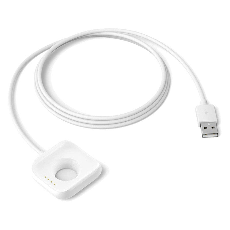 USB Dock Charging Cable Cord Charger, Cradle Dock Adapter Charger for Oppo Watch 1.6 inches (41mm) - White [COM-12]