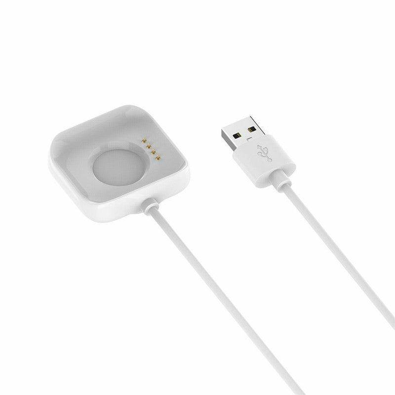 USB Dock Charging Cable Cord Charger, Cradle Dock Adapter Charger for Oppo Watch 1.6 inches (41mm) - White [COM-12]