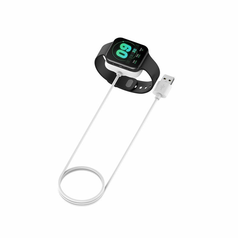 USB Dock Charging Cable Cord Charger, Cradle Dock Adapter Charger for Oppo Watch 1.6 inches (41mm) - White [COM-12]