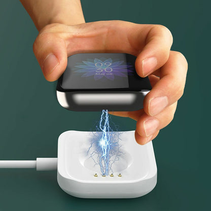 USB Dock Charging Cable Cord Charger, Cradle Dock Adapter Charger for Oppo Watch 1.6 inches (41mm) - White [COM-12]