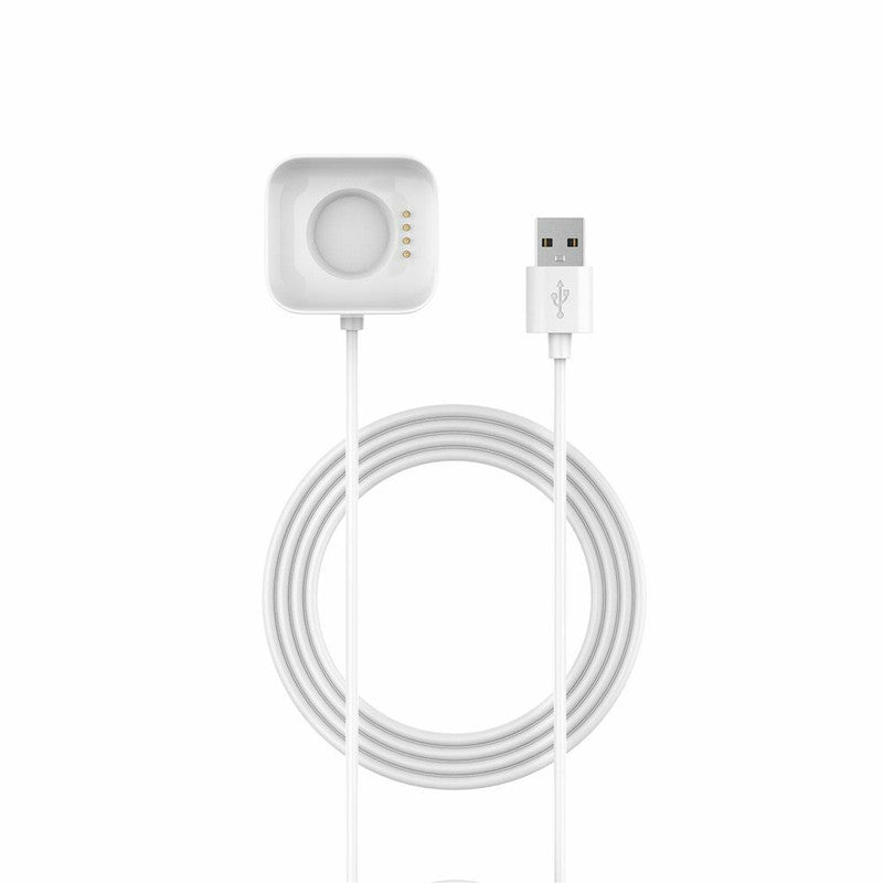 USB Dock Charging Cable Cord Charger, Cradle Dock Adapter Charger for Oppo Watch 1.6 inches (41mm) - White [COM-12]