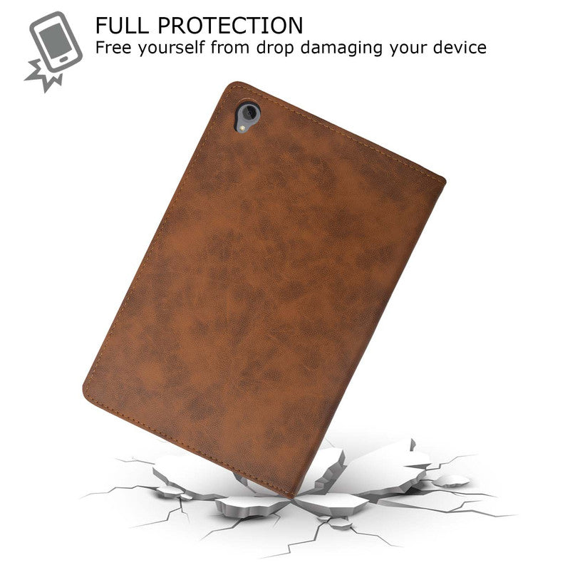 Protective Leather Case Viewing Stand and Card