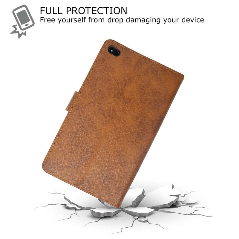 Protective Leather Case Viewing Stand and Card