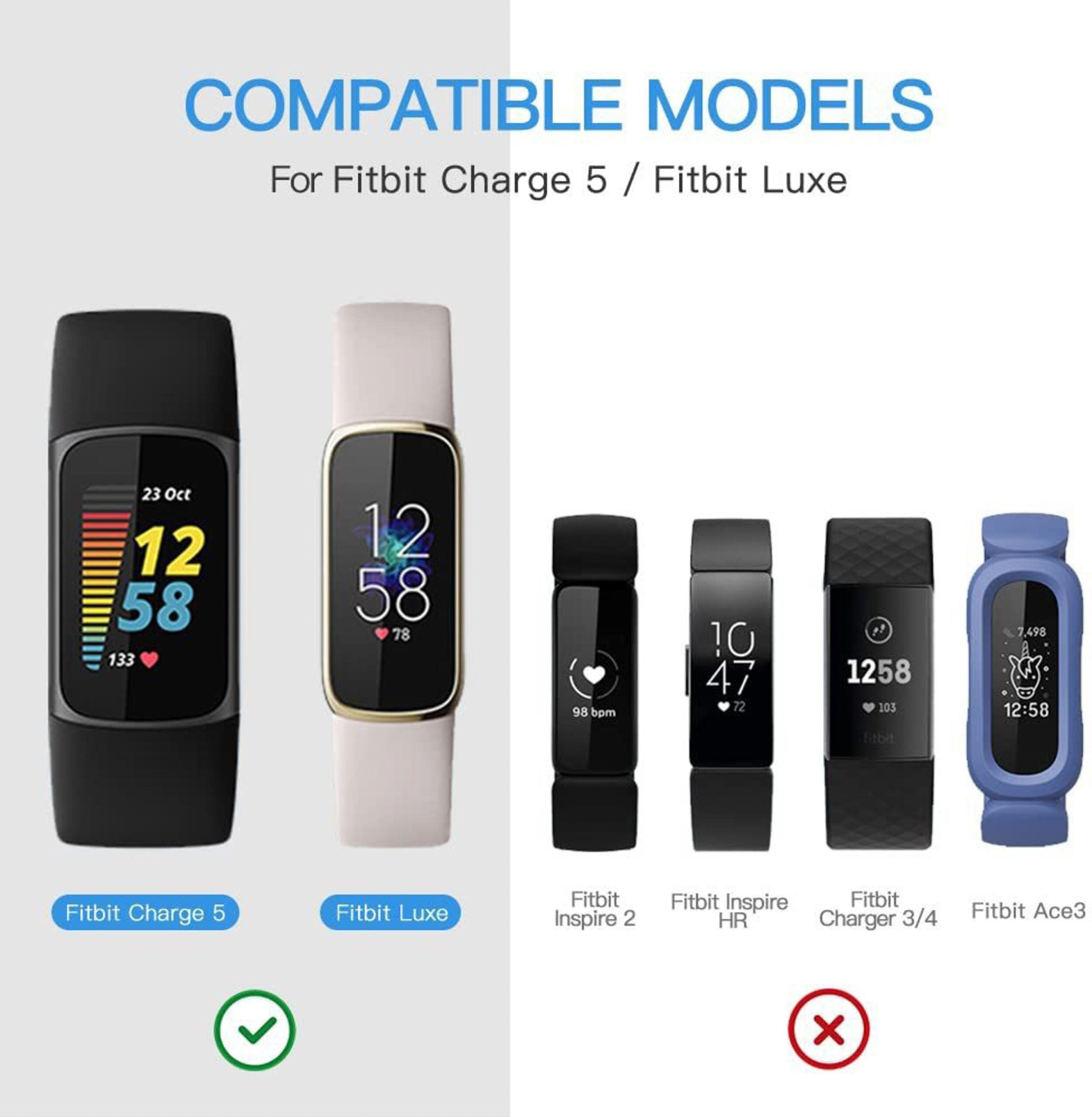 USB Charging Cable Compatible with Fitbit Charge 5 | Fitbit Luxe | Fitbit Luxe Special Edition