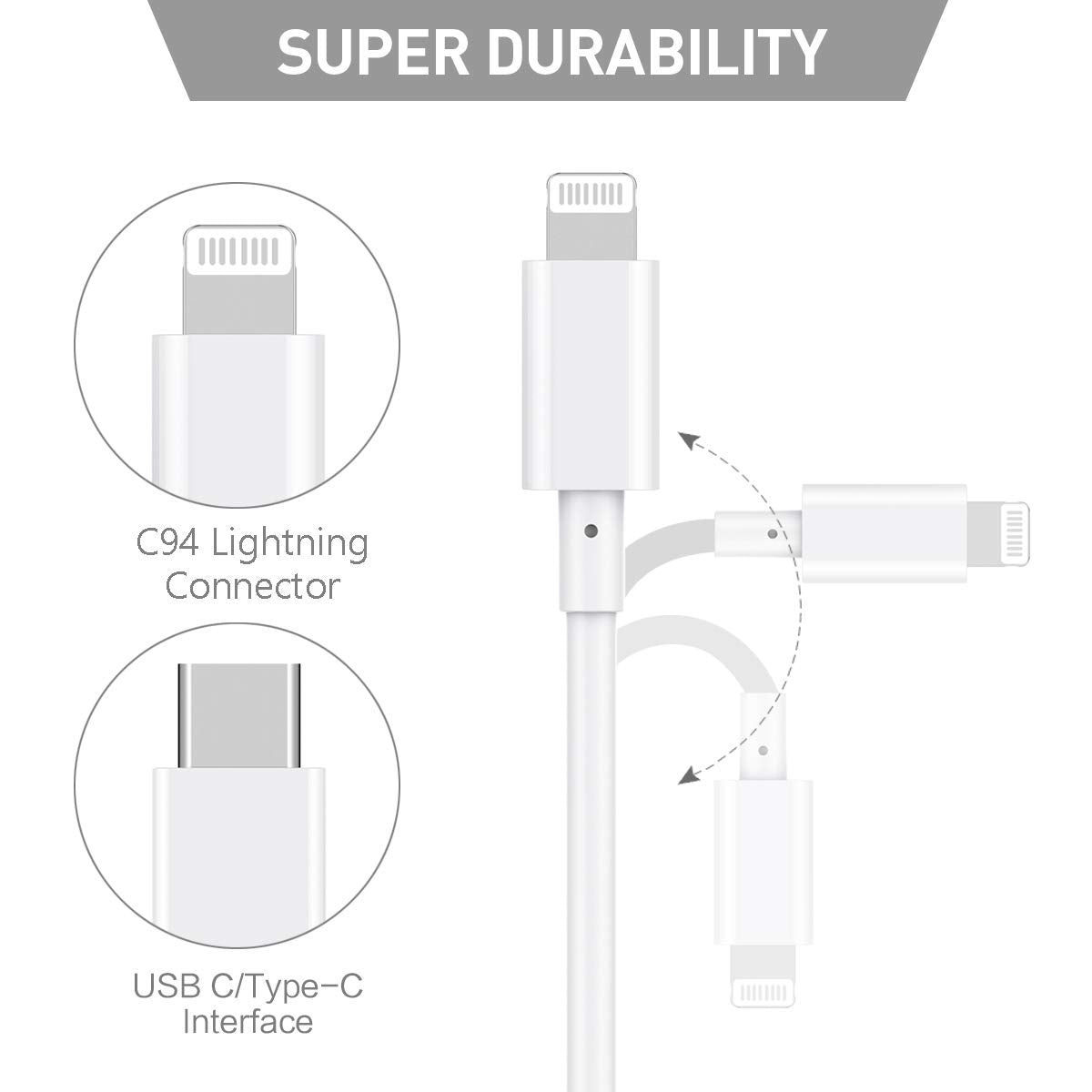 Type C Charging Cable For Iphone Ipad
