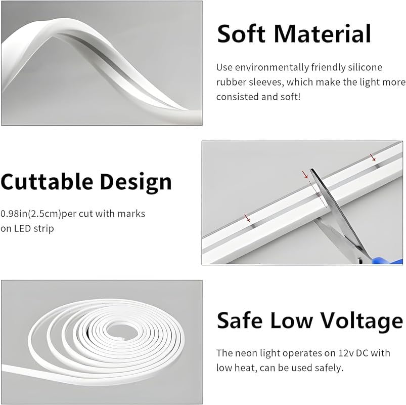 Orange Neon Light Strip 5M 600 LEDs